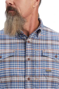 Ariat Rebar Flannel DuraStretch Herren Arbeitshemd -Cavallo Verkäufe 344569 ALG 3