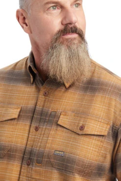 Ariat Rebar Flannel DuraStretch Herren Arbeitshemd -Cavallo Verkäufe 344569 SLBR 3