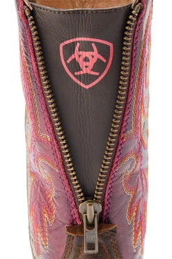 Ariat Round Up Back Zip Damen Western Boots -Cavallo Verkäufe 345199 DBR PI 06