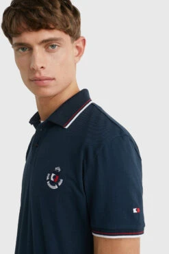 Tommy Hilfiger Equestrian Herren College Poloshirt -Cavallo Verkäufe 345398 DB 06