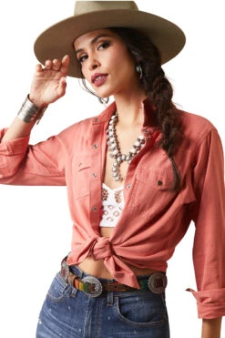 Ariat Real Jurlington Snap Damen Langarmshirt