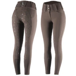 Horze Desiree Reithose Mit Vollbesatz Für Damen Mit Silikon Grip Und Gürtelschlaufen