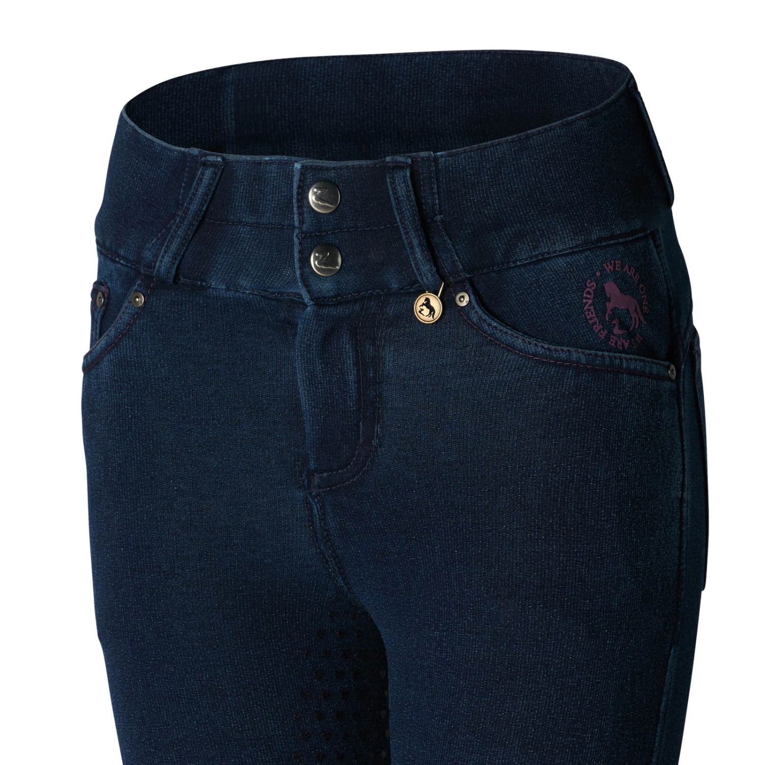 Horze Kacy Winterreithose Für Kinder In Jeansoptik, Thermo 3 Horze Kacy Winterreithose Für Kinder In Jeansoptik, Thermo – Bild 3