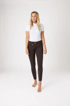 Horze Grand Prix Damen Reithose Mit Vollbesatz Mit Silikon Grip -Cavallo Verkäufe 36291 DBR 3