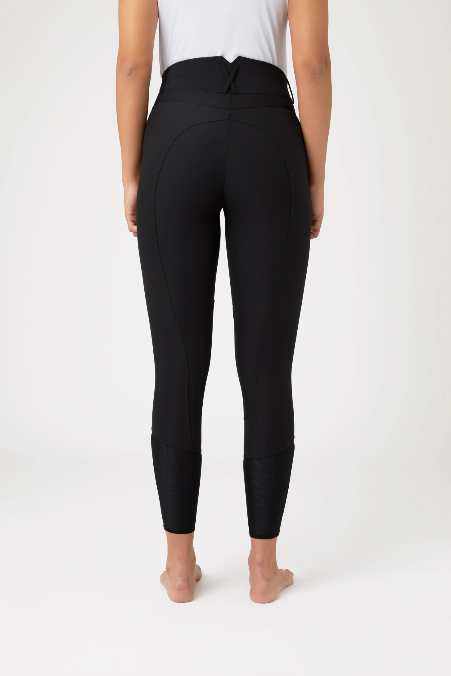 Horze Angelina Leichte Damen Stretch-Reithose Mit Lederkniebesatz 4 Horze Angelina Leichte Damen Stretch-Reithose Mit Lederkniebesatz – Bild 4