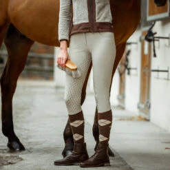 Horze Sienna Damen Reithose Mit Vollbesatz Und Silikon Grip -Cavallo Verkäufe 36660 FLBR 4