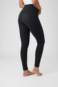 Horze Gillian Damen Reitleggings Aus Kompressionsmaterial Mit Vollbesatz -Cavallo Verkäufe 36673 BL 2