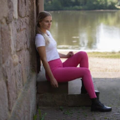 Horze Gillian Damen Reitleggings Aus Kompressionsmaterial Mit Vollbesatz -Cavallo Verkäufe 36673 RBPI 5