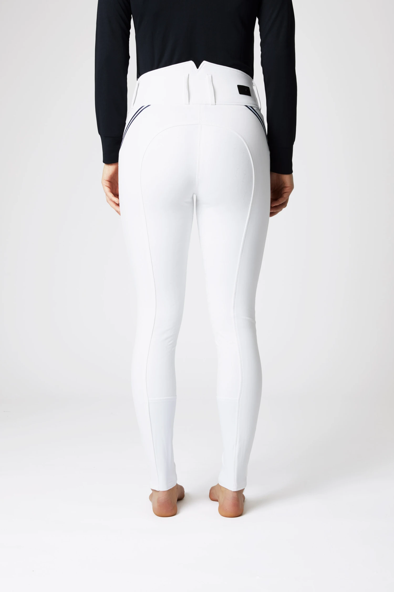 Horze Della Vollbesatzreithose Für Damen Mit Hohem Bund Und Kontrastpaspeln 11 Horze Della Vollbesatzreithose Für Damen Mit Hohem Bund Und Kontrastpaspeln – Bild 11