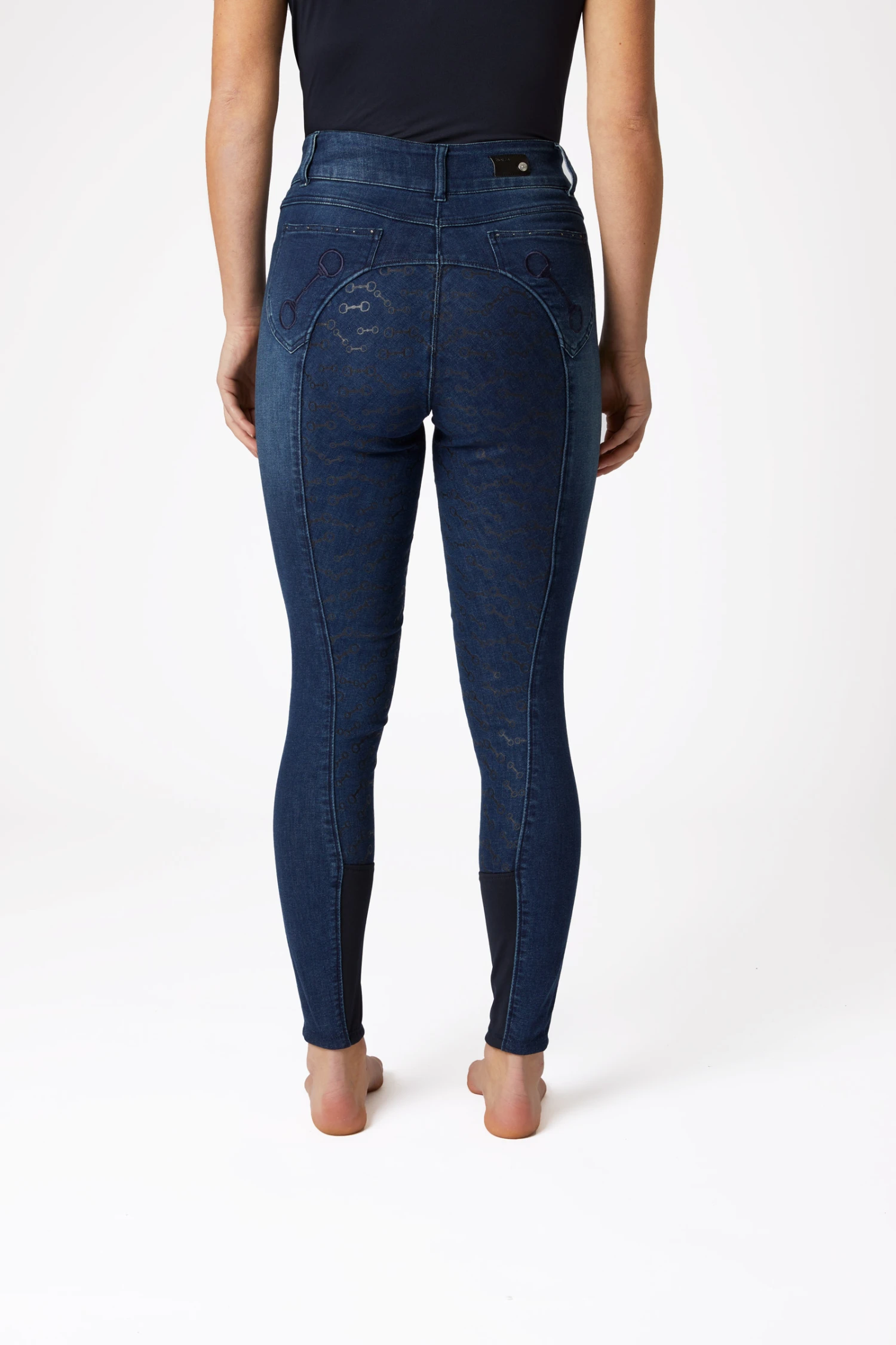 Horze Kaia Jeansreithose Mit Silikonvollbesatz Und Kristallen 4 Horze Kaia Jeansreithose Mit Silikonvollbesatz Und Kristallen – Bild 4