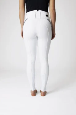 Horze Della Damen Kniebesatzreithose Mit Hohem Bund Und Kontrasteinfassung -Cavallo Verkäufe 36691 WH 4