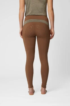 Horze Sagira Damen Reitleggings Mit Silikonvollbesatz Und Goldenem Detail -Cavallo Verkäufe 36701 BDBR 4