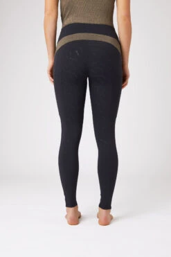 Horze Sagira Damen Reitleggings Mit Silikonvollbesatz Und Goldenem Detail -Cavallo Verkäufe 36701 VDB 4