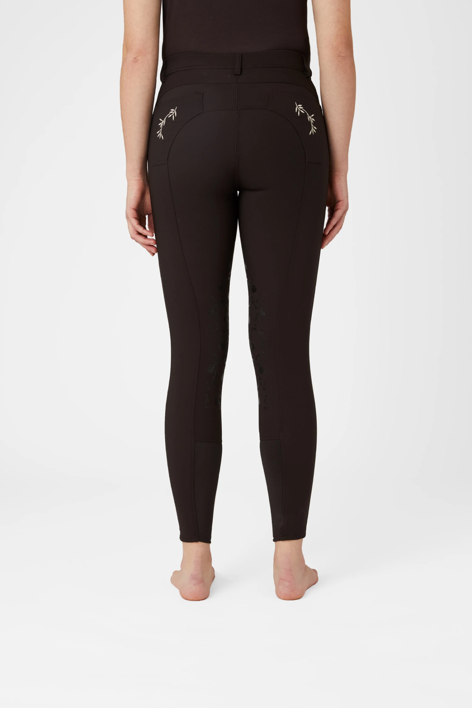 Horze Kaitlin Damen Kniebesatzreithose Mit Blumendetail 4 Horze Kaitlin Damen Kniebesatzreithose Mit Blumendetail – Bild 4