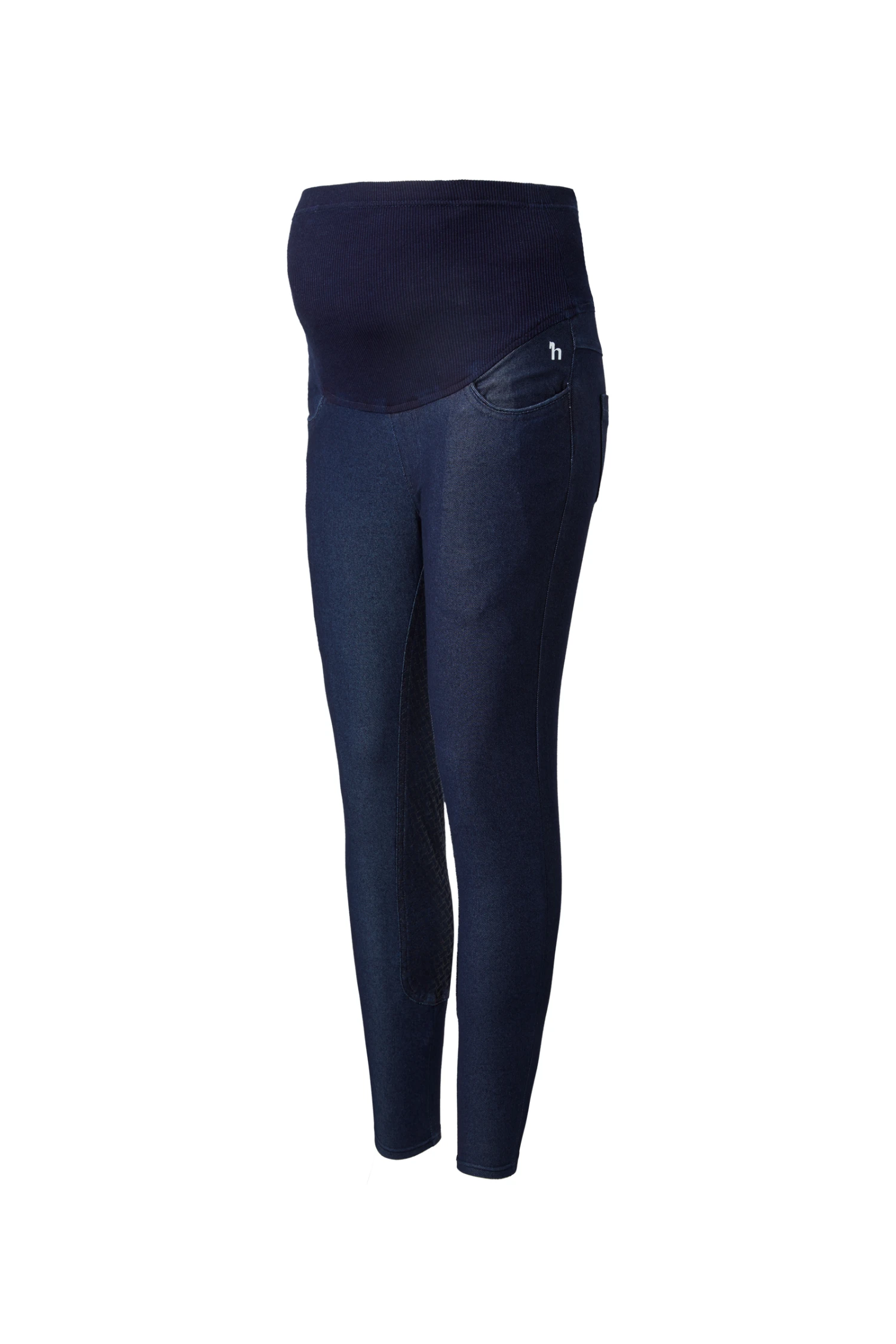 Horze Katia Jeans Look Schwangerschaftsreitleggings Mit Silikonvollbesatz 2 Horze Katia Jeans Look Schwangerschaftsreitleggings Mit Silikonvollbesatz – Bild 2