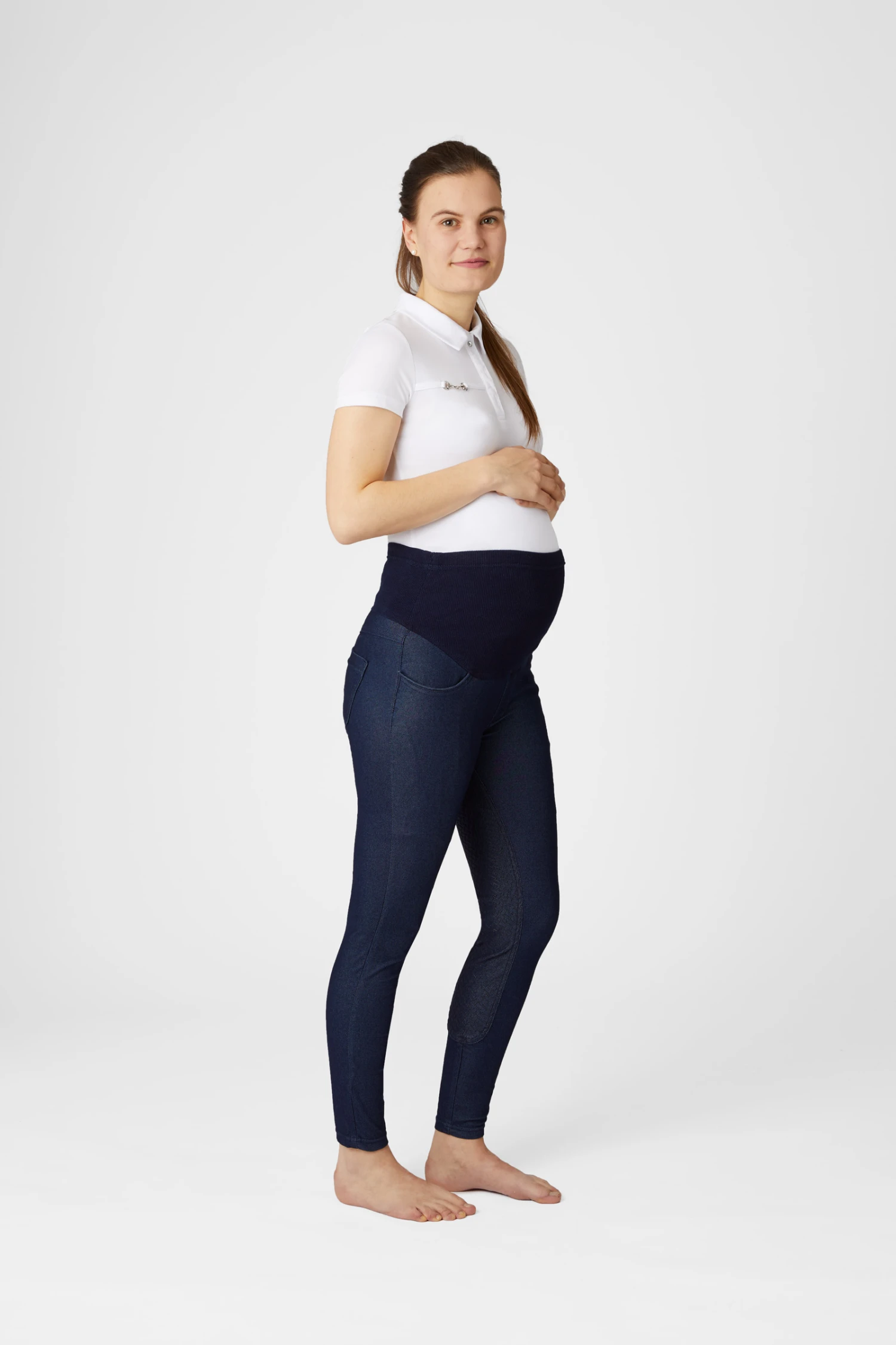 Horze Katia Jeans Look Schwangerschaftsreitleggings Mit Silikonvollbesatz 4 Horze Katia Jeans Look Schwangerschaftsreitleggings Mit Silikonvollbesatz – Bild 4