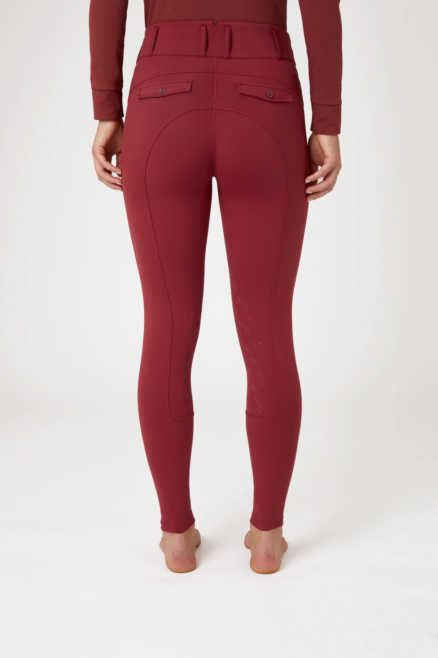 Horze Ingrid Damen Winter Reithose Mit Hohem Bund Und Kniebesatz 11 Horze Ingrid Damen Winter Reithose Mit Hohem Bund Und Kniebesatz – Bild 11