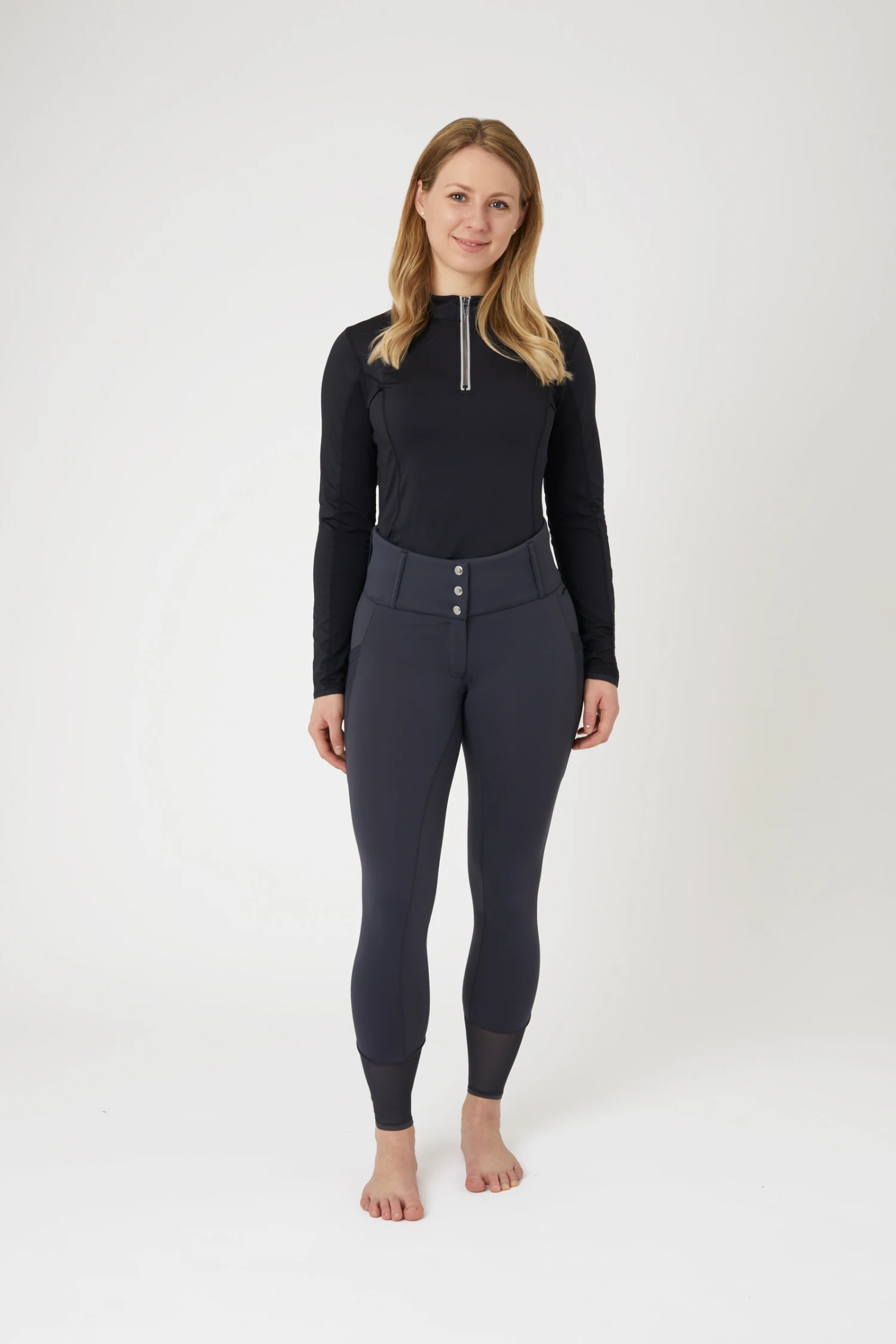 Horze Ebba Damen Reithose Mit Vollgrip Und Mesh 3 Horze Ebba Damen Reithose Mit Vollgrip Und Mesh – Bild 3