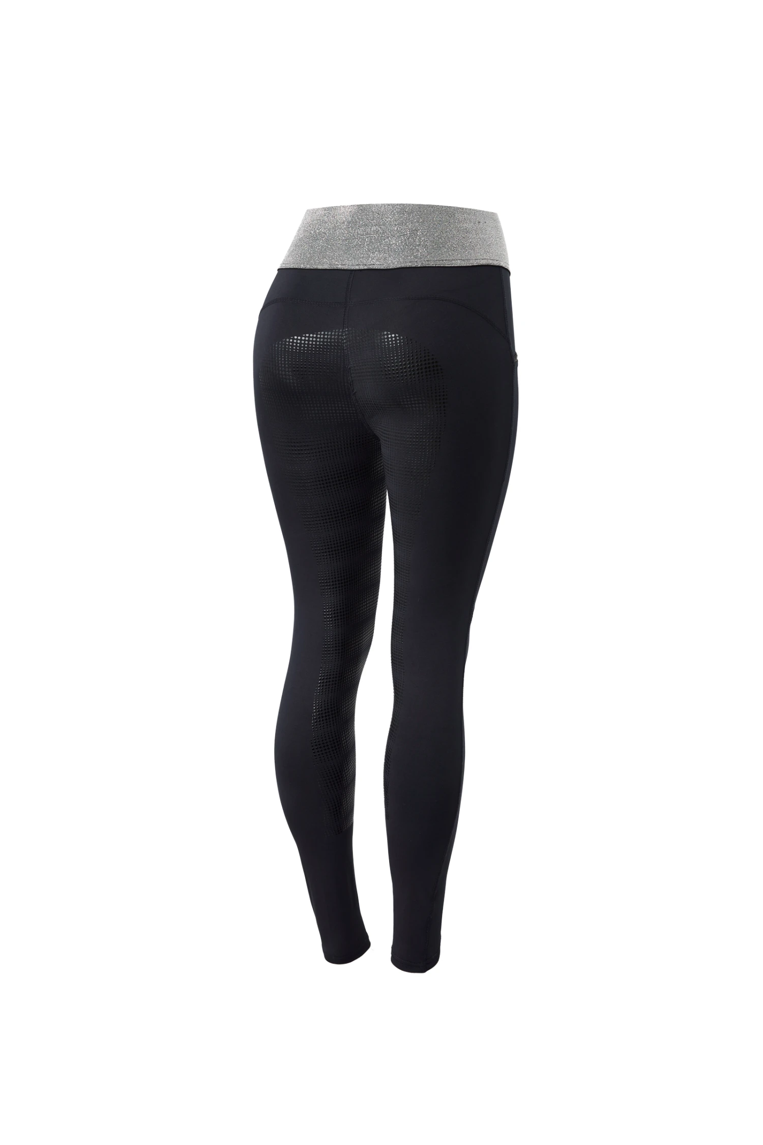 Horze Damen Reitleggings Mit Silikonvollbesatz Und Glitzerbund 7 Horze Damen Reitleggings Mit Silikonvollbesatz Und Glitzerbund – Bild 7