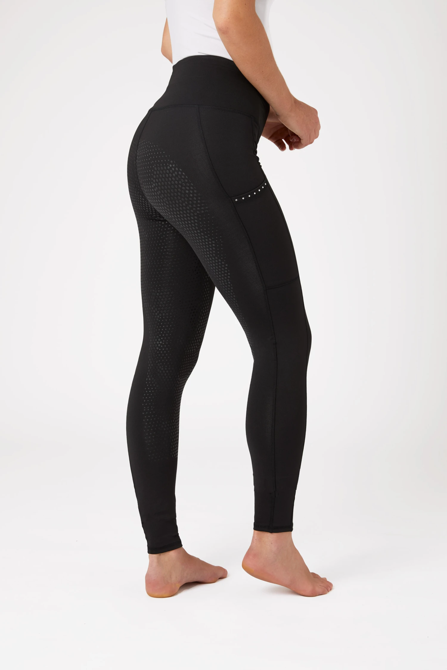 Horze Reitleggings Mit Silikonvollbesatz Und Kristalltaschen 8 Horze Reitleggings Mit Silikonvollbesatz Und Kristalltaschen – Bild 8