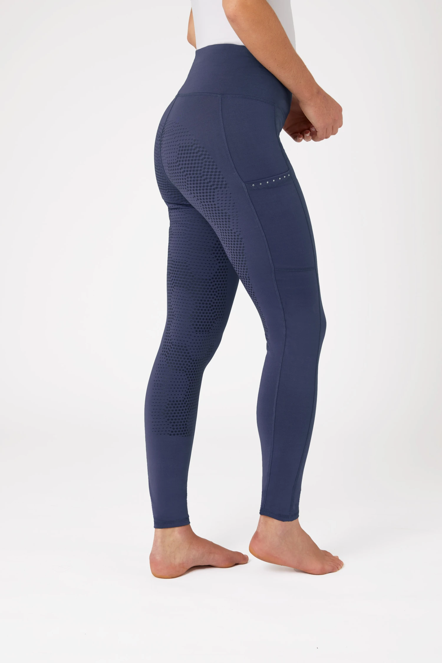 Horze Reitleggings Mit Silikonvollbesatz Und Kristalltaschen 2 Horze Reitleggings Mit Silikonvollbesatz Und Kristalltaschen – Bild 2