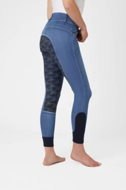 Horze Damen Jeansreithose Mit Leder- Und Silikonvollbesatz 21 Horze Damen Jeansreithose Mit Leder- Und Silikonvollbesatz -Cavallo Verkäufe 36958 LDB 2