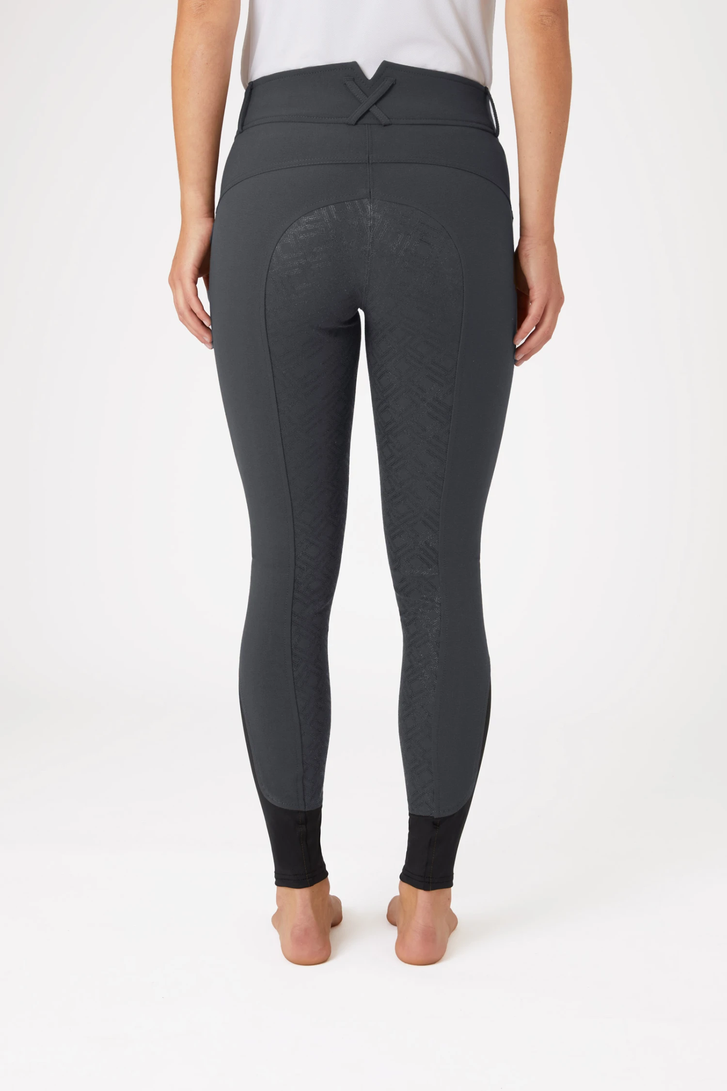 Horze Damenreithose Mit Vollbesatz Und Hohem Bund 4 Horze Damenreithose Mit Vollbesatz Und Hohem Bund – Bild 4