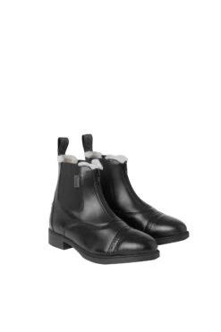 Horze Wexford Damen Reitstiefeletten Mit Frontzipper Und Kunstfell