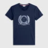 Tommy Hilfiger Equestrian Crest Strass Performance Damen T-Shirt