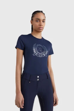 Tommy Hilfiger Equestrian Crest Strass Performance Damen T-Shirt 10 Tommy Hilfiger Equestrian Crest Strass Performance Damen T-Shirt -Cavallo Verkäufe 4TNXU 550 04