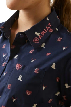 Ariat Team Kirby Damen Stretch Longsleeve Shirt -Cavallo Verkäufe 4XF5J 850 03