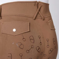 Reithose Mit Vollbesatz Mit Hohem Bund Und Silikon Gebissdruck -Cavallo Verkäufe CP3630 BR 6