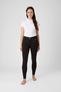 Damen Reithose Mit Silikonvollbesatz Und Hohem Bund -Cavallo Verkäufe CP3652 BL 3