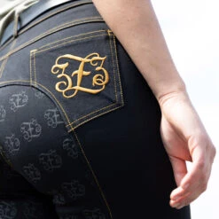 Reithose Mit Vollbesatz In Jeansoptik Für Damen -Cavallo Verkäufe CP3680 BL 11