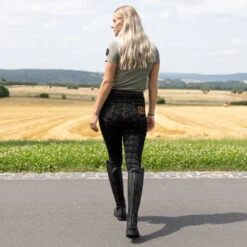 Reithose Mit Vollbesatz In Jeansoptik Für Damen -Cavallo Verkäufe CP3680 BL 7