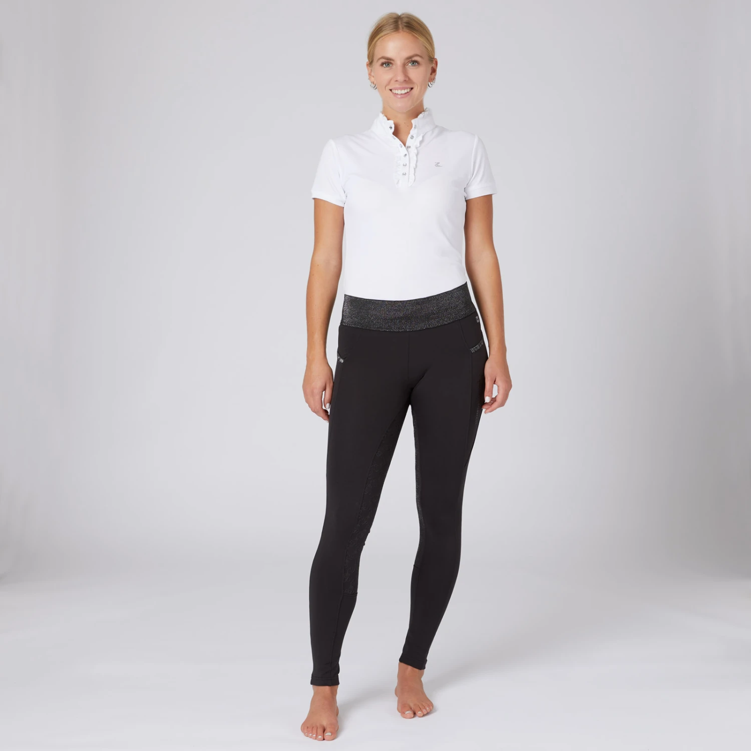 Reitleggings Für Damen Mit Vollbesatz Und Glitzerbund 1 Reitleggings Für Damen Mit Vollbesatz Und Glitzerbund