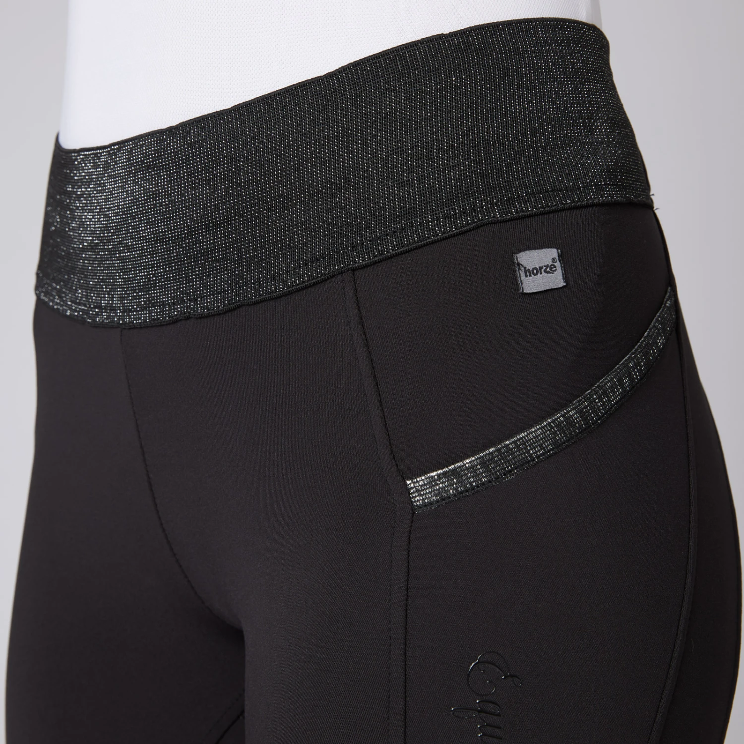 Reitleggings Für Damen Mit Vollbesatz Und Glitzerbund 3 Reitleggings Für Damen Mit Vollbesatz Und Glitzerbund – Bild 3