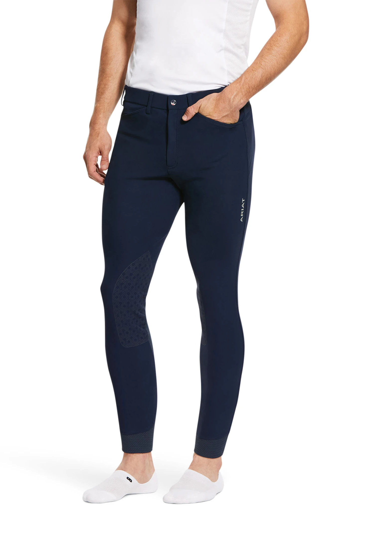 Ariat Tri Factor Grip Herren Reithose Mit Kniebesatz 2 Ariat Tri Factor Grip Herren Reithose Mit Kniebesatz – Bild 2