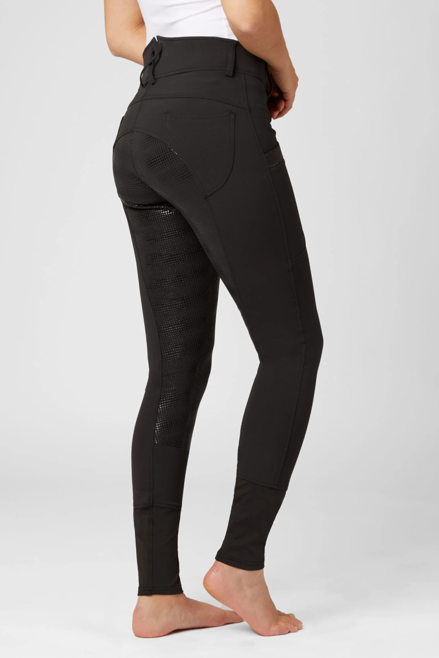 Horze Vollbesatzreithose Mit Hohem Bund Und Handytasche 2 Horze Vollbesatzreithose Mit Hohem Bund Und Handytasche – Bild 2