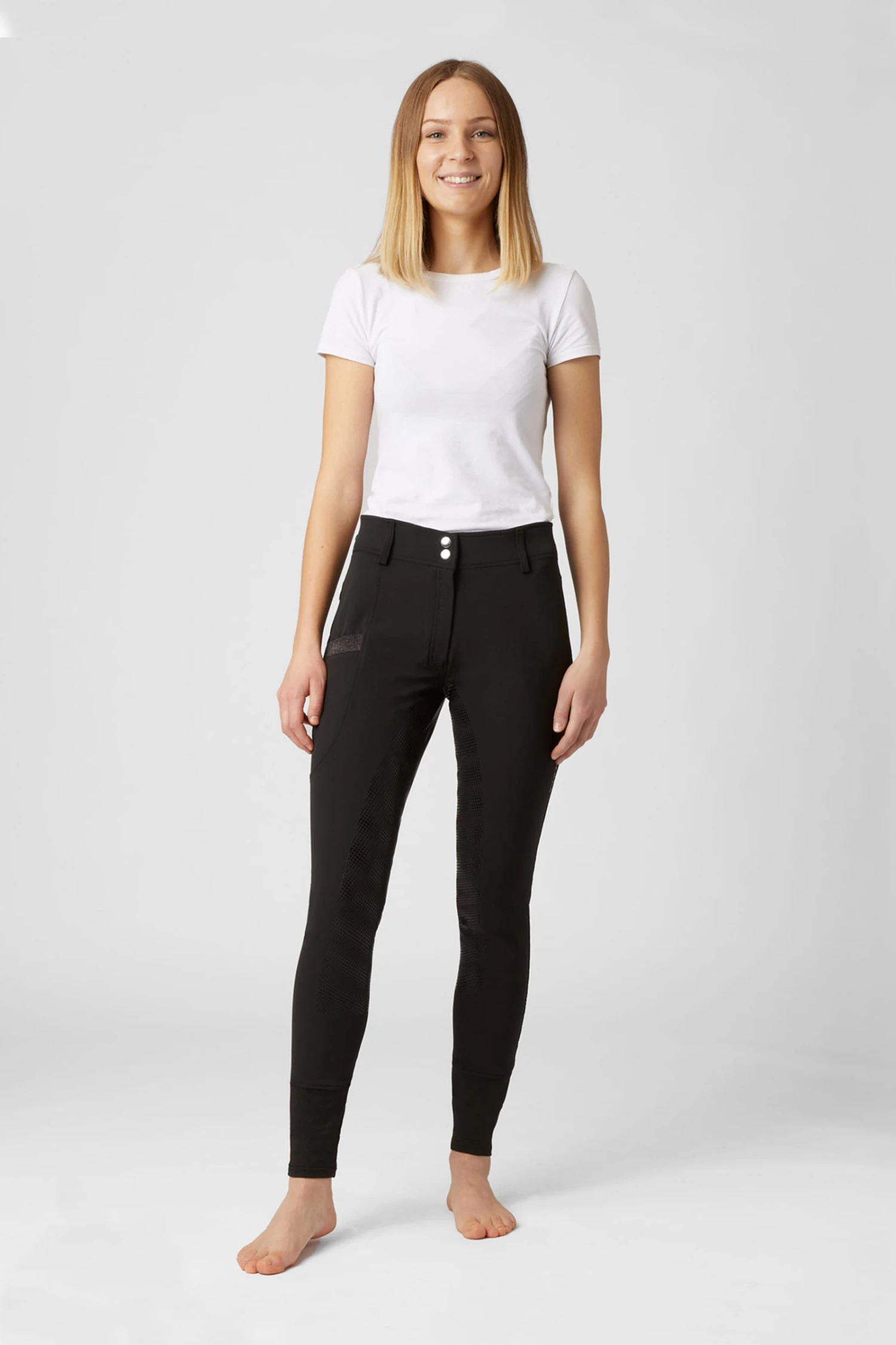 Horze Vollbesatzreithose Mit Hohem Bund Und Handytasche 3 Horze Vollbesatzreithose Mit Hohem Bund Und Handytasche – Bild 3