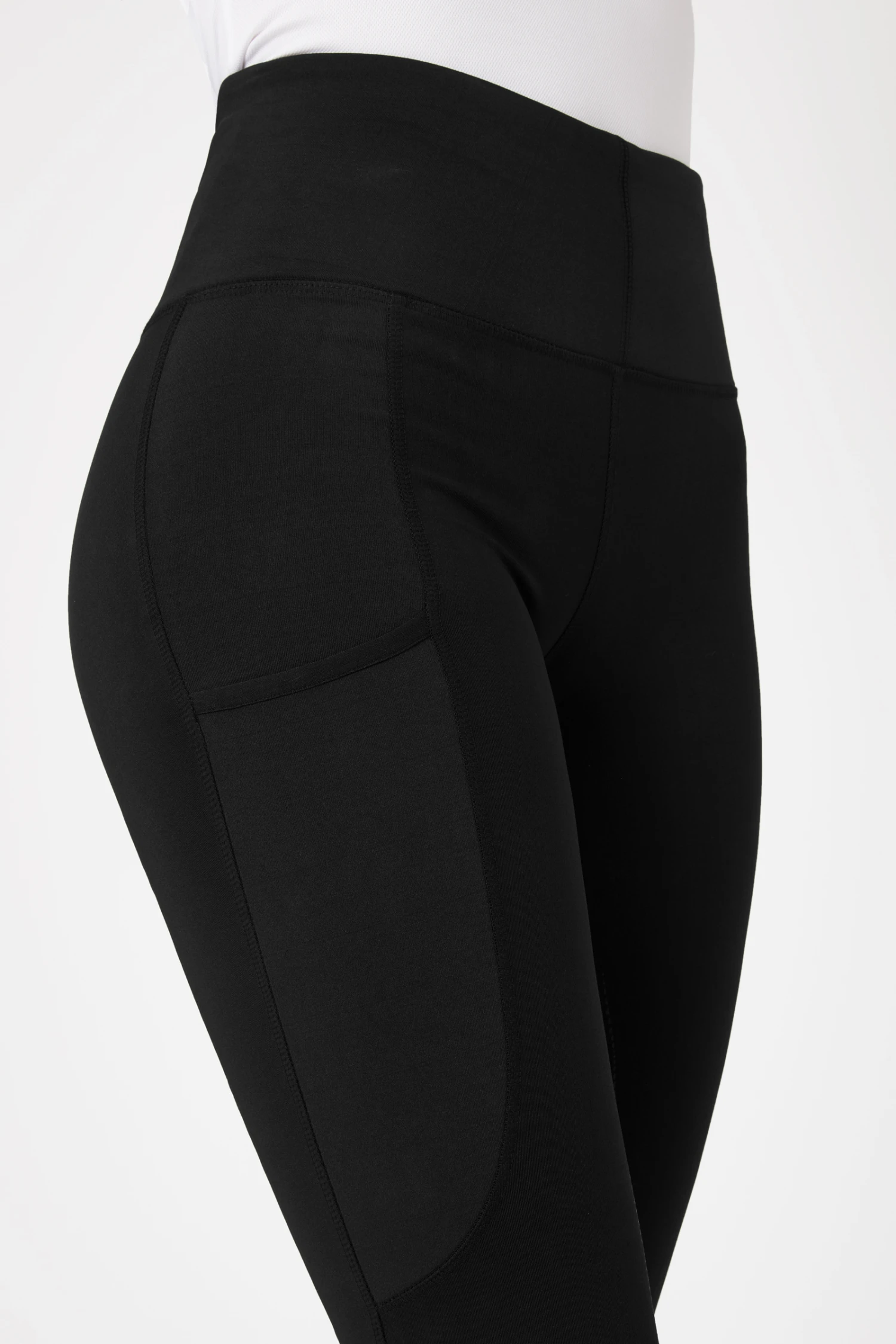 Horze Reitleggings Für Damen Mit Silikonvollbesatz Und Handytasche 5 Horze Reitleggings Für Damen Mit Silikonvollbesatz Und Handytasche – Bild 5