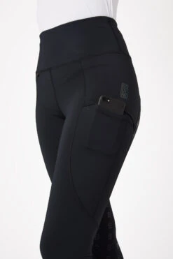 Reitleggings Mit Vollbesatz Für Damen Aus Silikon Mit Hohem Bund -Cavallo Verkäufe cp3675 bl 06